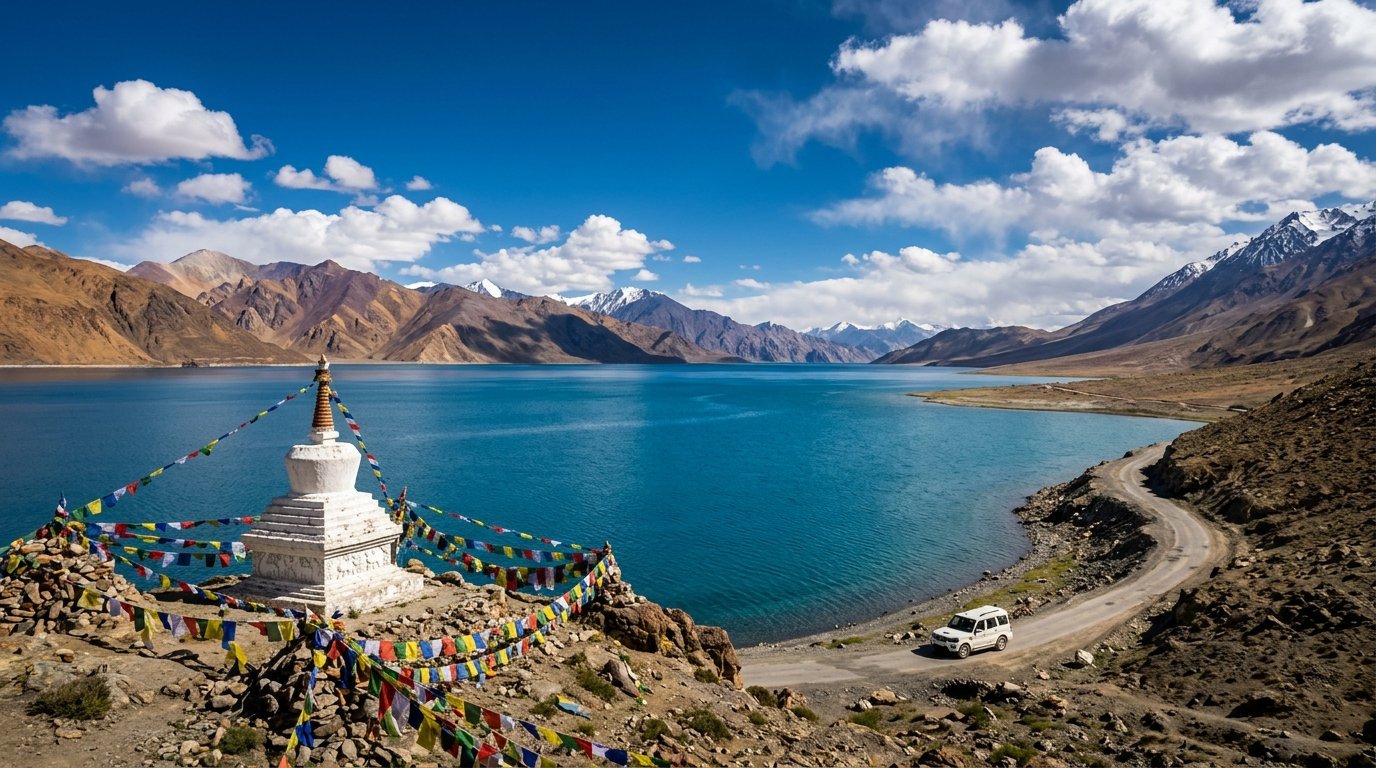 Pangong Tso in Ladakh